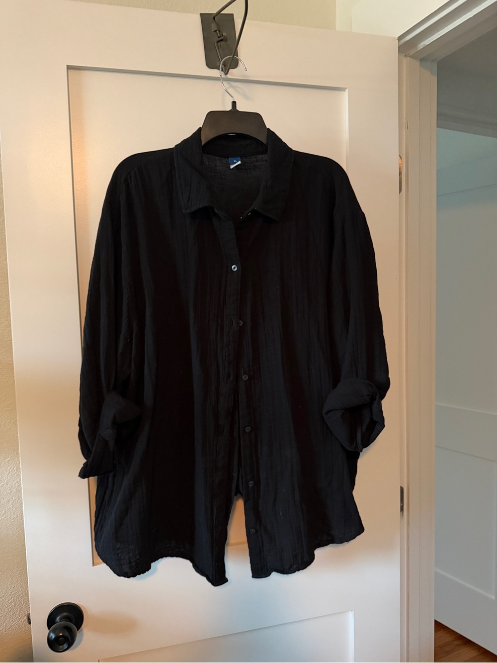 Old Navy open back gauze button down